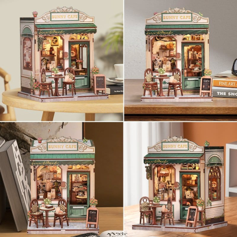 Sunny Cafe - DIY Miniature House Kit cu LED [1]