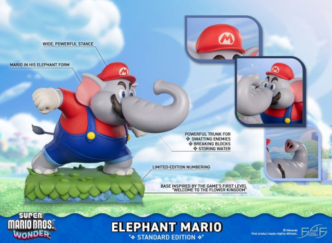 PRECOMENZI - Super Mario Bros. Wonder Resin Statue Elephant Mario Standard Edition 43 cm