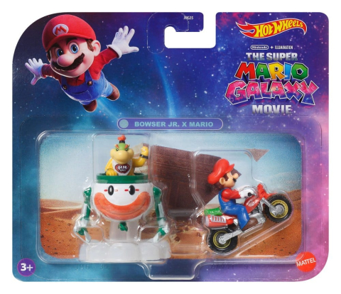 Super Mario Hot Wheels Die-Cast Vehicles 2-Pack 1/64 Mario & Bowser Jr. [4]