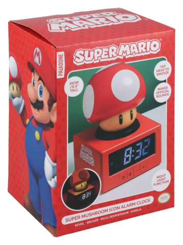 Super Mario Icon Alarm Clock Super Mushroom 15 cm [2]