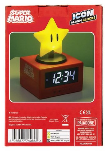 Super Mario Icon Alarm Clock Super Star 15 cm [2]