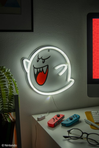 Casa si Cadouri - Super Mario LED Neon Wall Lamp Boo 23 x 23 cm