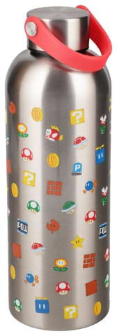 Super Mario Metal Water Bottle with Carry Loop [1]