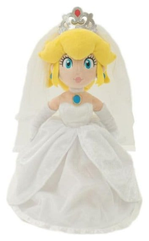 Jucarii - Super Mario Plush Figure Princess Peach Wedding 40 cm
