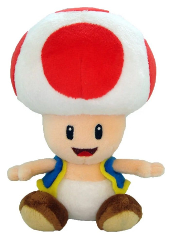 Jucarii - Super Mario Plush Figure Toad 17 cm
