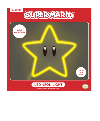 Noutati - Super Mario Star LED Neon Wall Light