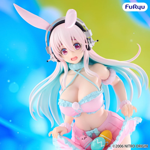 PRECOMENZI - Super Sonico BiCute Bunnies PVC Figure Pastel Easter Ver. 29 cm