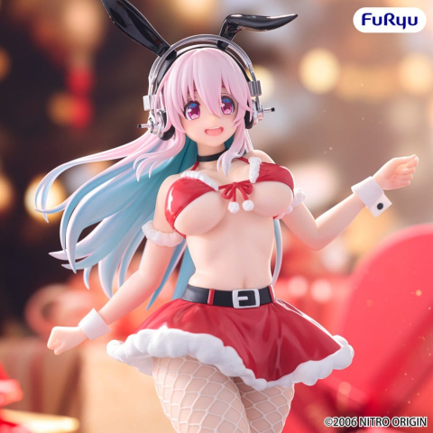Super Sonico BiCute Bunnies PVC Figure Santa Ver. 30 cm [3]