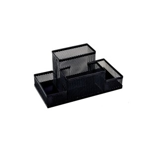 Rechizite, Creativitate, Hobby - SUPORT BIROU 4 COMPARTIMENTE ECADA NEGRU 95004N