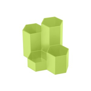 Rechizite, Creativitate, Hobby - SUPORT BIROU 4 COMPARTIMENTE PLASTIC VERDE ECADA 95104V