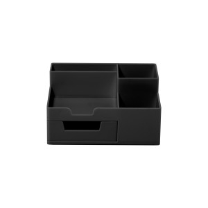 Rechizite, Creativitate, Hobby - SUPORT BIROU 5 COMPARTIMENTE PLASTIC NEGRU ECADA 95105N