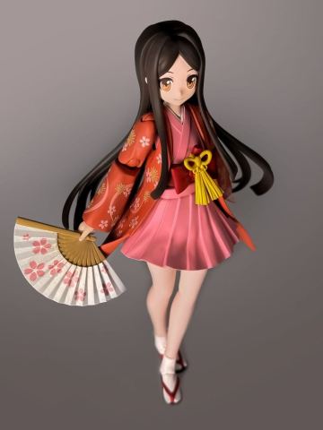 PRECOMENZI - Suwahime Plafia Plastic Model Kit Suwahime (Mini Figure Set) 14 cm
