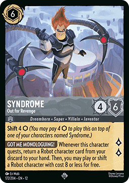 Singles Trading Card Games - Syndrome - Out for Revenge (V.1) Wilds Unknown Foiled 172