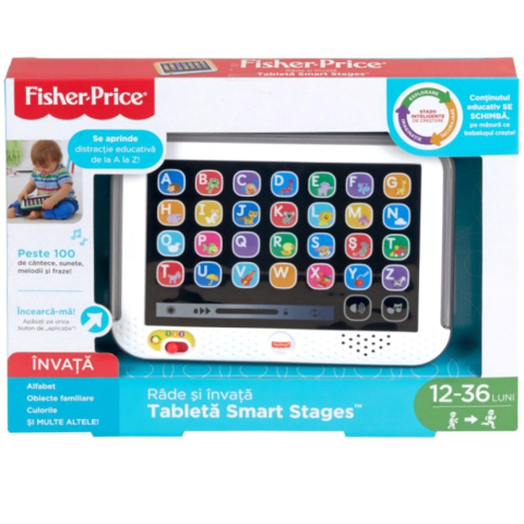 Educative - Tableta interactiva Fisher-Price Laugh and Learn romana bebe