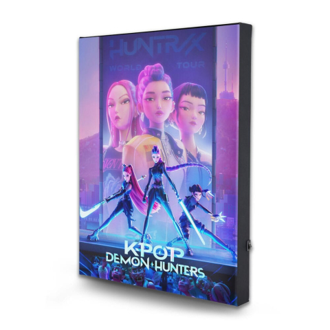 Pop Culture - Tablou Canvas KPop Demon Hunters cu LED 42 cm – Decor Luminos