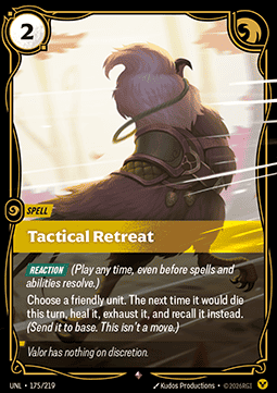 Singles Trading Card Games - Tactical Retreat Unleashed - Singles 175