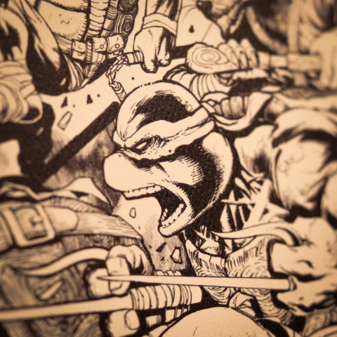 Teenage Mutant Ninja Turtles Art Print Comic Limited Edition 42 x 30 cm [5]