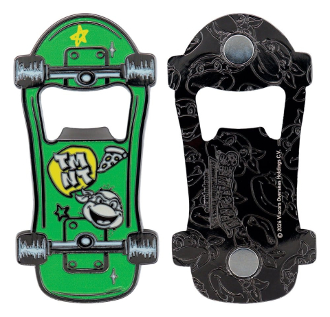 PRECOMENZI - Teenage Mutant Ninja Turtles Bottle Opener Magnetic Skateboard