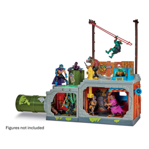 PRECOMENZI - Teenage Mutant Ninja Turtles Building Secret Sewer Lid Playset Mutant Module heo EU Exclusive 30 cm