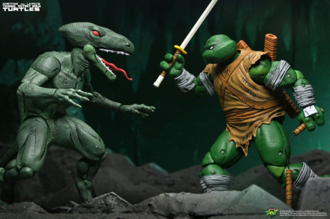 PRECOMENZI - Teenage Mutant Ninja Turtles (Mirage Comics) Action Figure 2-Pack Daimyo Orkai & Raptor 18 cm