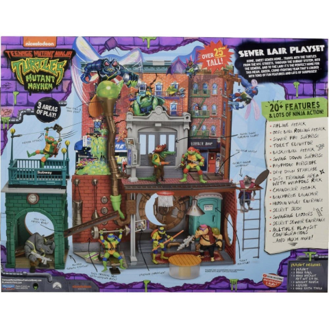 Teenage Mutant Ninja Turtles: Mutant Mayhem Playset Sewer Lair New Version [1]