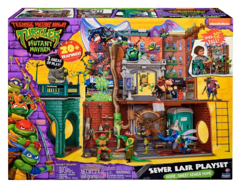 PRECOMENZI - Teenage Mutant Ninja Turtles: Mutant Mayhem Playset Sewer Lair New Version