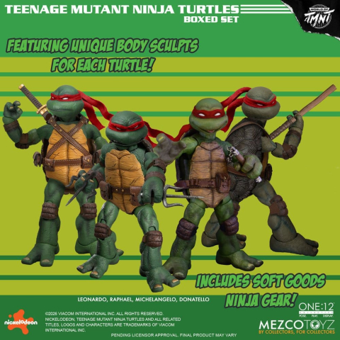 Jucarii - Teenage Mutant Ninja Turtles One:12 Collective Action Figures 1/12 Boxed Set 17 cm