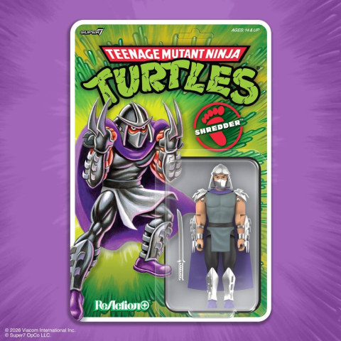 Jucarii - Teenage Mutant Ninja Turtles ReAction+ Action Figure Wave 01 Shredder