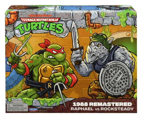 Teenage Mutant Ninja Turtles: Remastered Action Figures Raphael vs. Rocksteady [7]