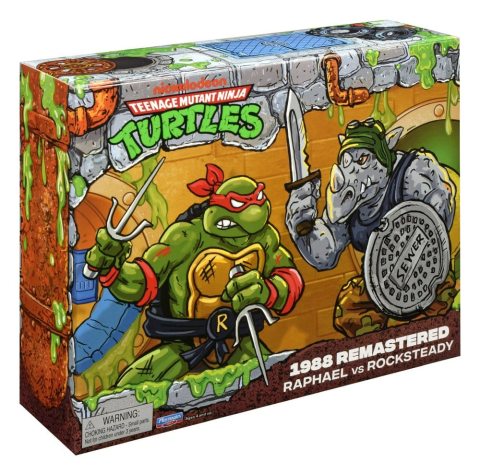 Teenage Mutant Ninja Turtles: Remastered Action Figures Raphael vs. Rocksteady [8]