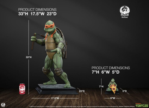 Teenage Mutant Ninja Turtles Statue 1/2 Michelangelo Deluxe Edition 84 cm [19]