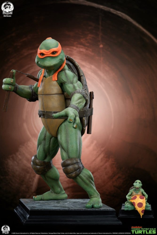 PRECOMENZI - Teenage Mutant Ninja Turtles Statue 1/2 Michelangelo Deluxe Edition 84 cm
