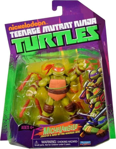 PRECOMENZI - Teenage Mutant Ninja Turtles World of TMNT Action Figure Michelangelo 11 cm