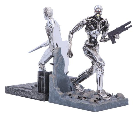 PRECOMENZI - Terminator 2 Bookends T-1000 vs T-800 19 cm