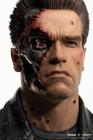 Terminator 2 Replik 1/1 T-800 Model 101 Battle Damaged Art Mask 47 cm [11]