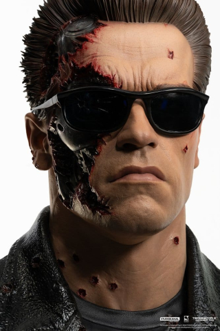 Terminator 2 Replik 1/1 T-800 Model 101 Battle Damaged Art Mask 47 cm [10]