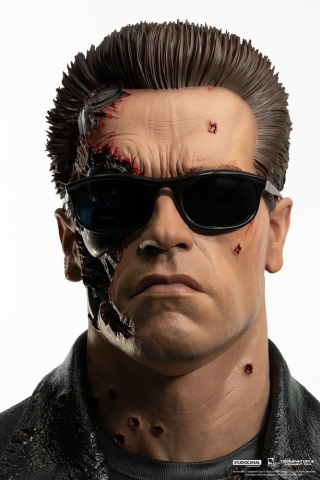 Terminator 2 Replik 1/1 T-800 Model 101 Battle Damaged Art Mask 47 cm [8]