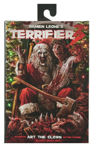 PRECOMENZI - Terrifier 3 Action Figure Ultimate Santa Suit Art the Clown (Bloody Version) 18 cm
