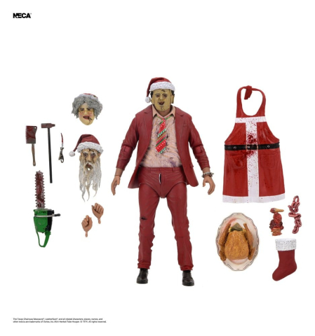 PRECOMENZI - Texas Chainsaw Massacre Ultimate Action Figure Santa Leatherface 18 cm