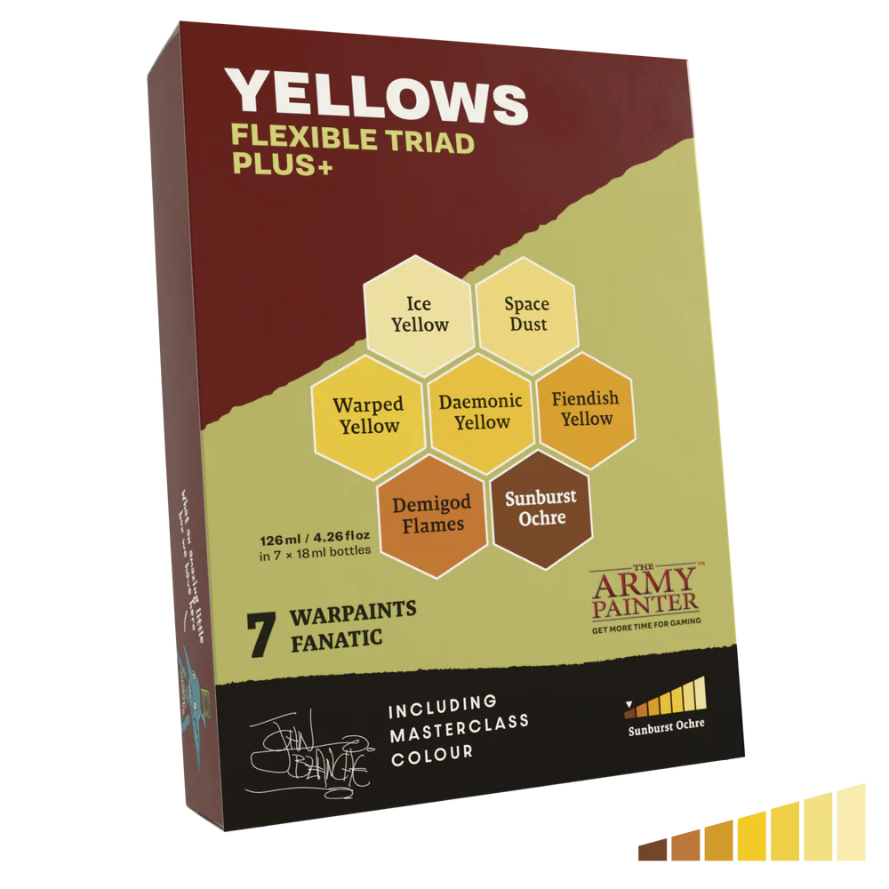 Board Games - The Army Painter Warpaints Fanatic Flexible Triad PLUS Yellows