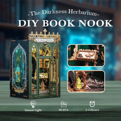 The Darkness Herbarium - DIY Book Nook Kit cu LED [3]