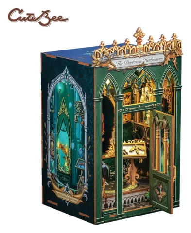 Book Nooks - The Darkness Herbarium - DIY Book Nook Kit cu LED