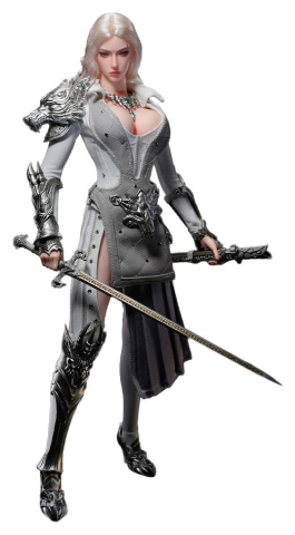 The Girl Under Wolf's Ward Action Figure 1/6 Alina (Silver) 30 cm [12]