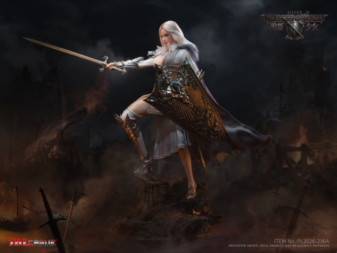The Girl Under Wolf's Ward Action Figure 1/6 Alina (Silver) 30 cm [10]