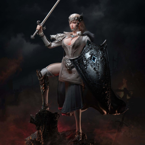 The Girl Under Wolf's Ward Action Figure 1/6 Alina (Silver) 30 cm [1]