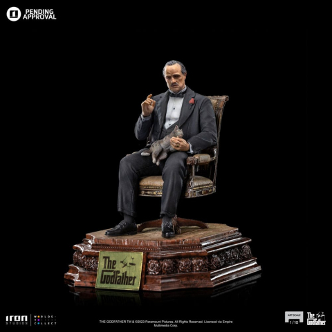 PRECOMENZI - The Godfather Scale Statue 1/10 Don Vito Corelione 19 cm
