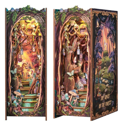The Grace of Forest - DIY Book Nook Kit cu LED [3]