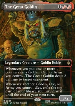 Singles Trading Card Games - The Great Goblin The Hobbit: Extras - Singles 201 FOILED