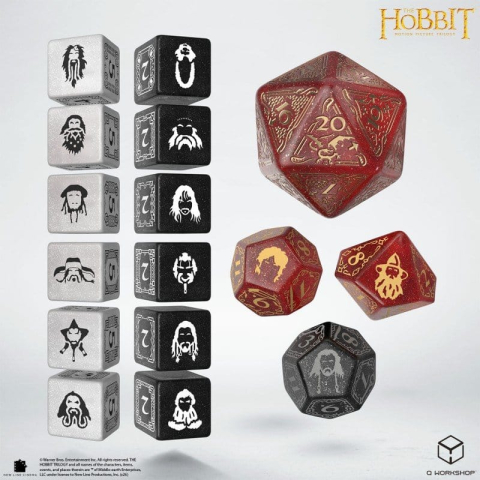 The Hobbit TCG Dice Set of 16 Ember Hearth [5]