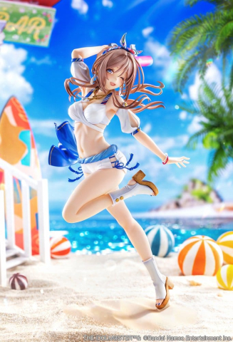 PRECOMENZI - The Idolmaster Gakuen PVC Figure 1/7 Himesaki Rinami Kimi to Semi Blue Ver. With Bonus 27 cm